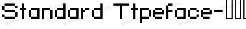 Standard Ttpeface字体转换
